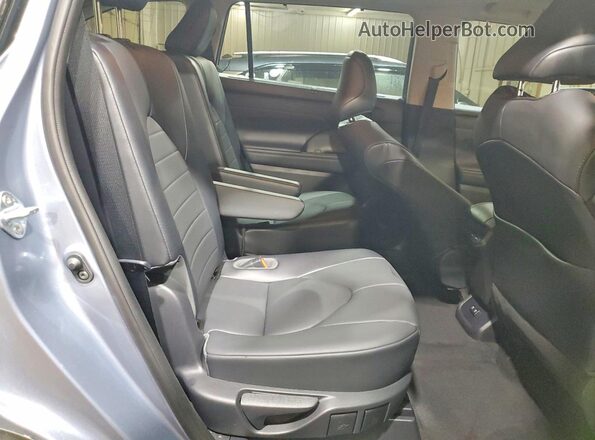 5TDGZRAH3MS081589 2021 TOYOTA HIGHLANDER Синий Вид задней части салона