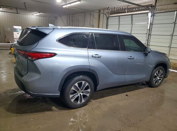 5TDGZRAH3MS081589 2021 TOYOTA HIGHLANDER Синий Задняя правая четверть
