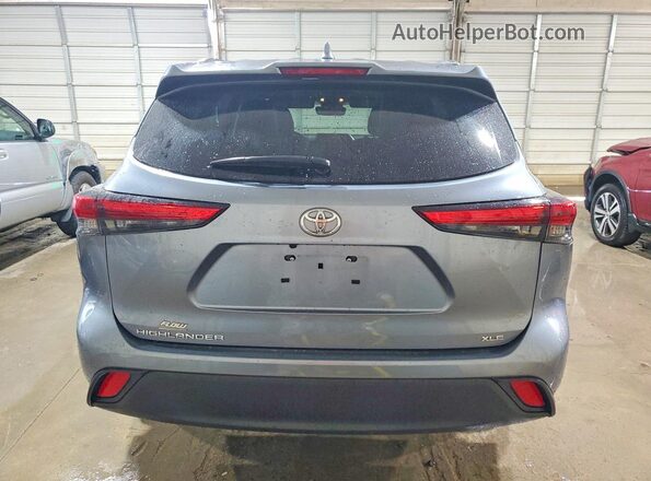 5TDGZRAH3MS081589 2021 TOYOTA HIGHLANDER Синий Вид сзади