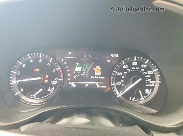 5TDGZRAH3MS081589 2021 TOYOTA HIGHLANDER Синий Вид щитка приборов