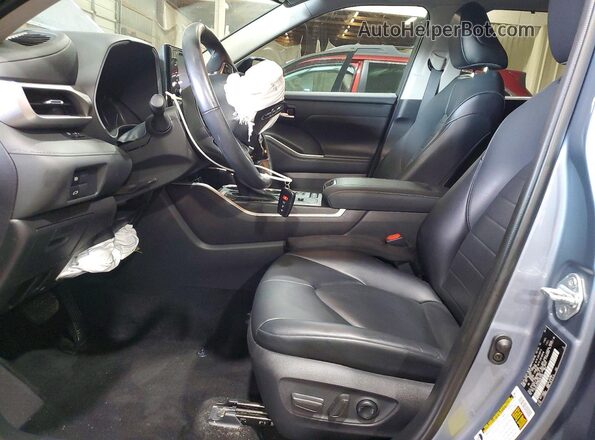 5TDGZRAH3MS081589 2021 TOYOTA HIGHLANDER Синий Вид салона спереди