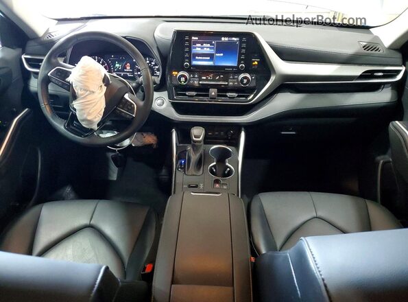5TDGZRAH3MS081589 2021 TOYOTA HIGHLANDER Синий Вид панели приборов