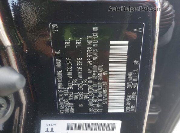 5TDGZRAH4MS045930 2021 TOYOTA HIGHLANDER Black Widok komory silnika