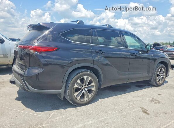 5TDGZRAH4MS045930 2021 TOYOTA HIGHLANDER Black Tył prawy