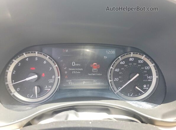 5TDGZRAH4MS045930 2021 TOYOTA HIGHLANDER Black Widok zestawu wskaźników
