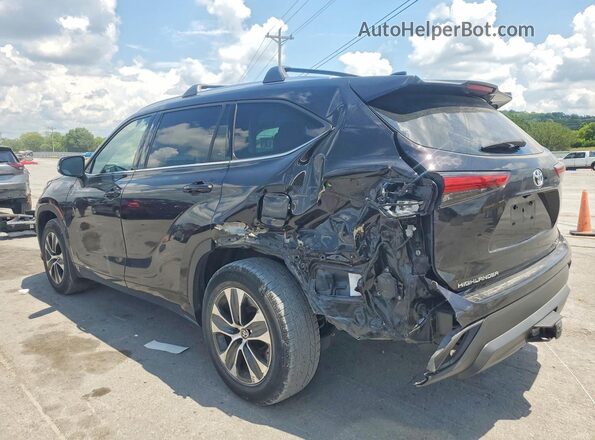 5TDGZRAH4MS045930 2021 TOYOTA HIGHLANDER Black Tył lewy