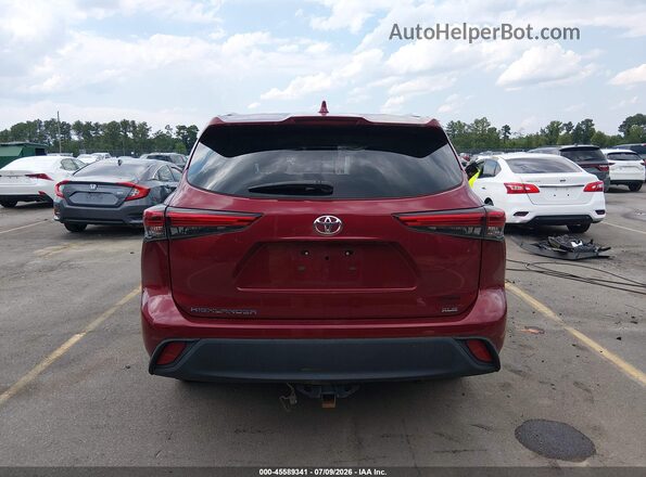 5TDGZRAH5LS023417 2020 TOYOTA HIGHLANDER Burgundy 