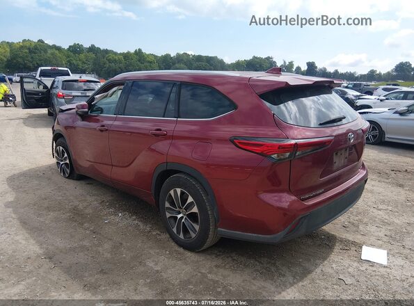 5TDGZRAH5LS513887 2020 TOYOTA HIGHLANDER Red Tył lewy