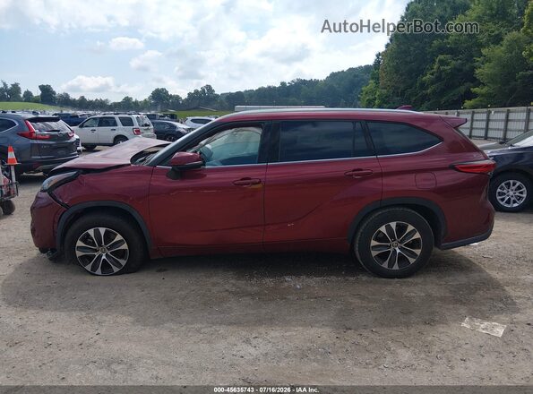 5TDGZRAH5LS513887 2020 TOYOTA HIGHLANDER Red Widok wnętrza 360 stopni