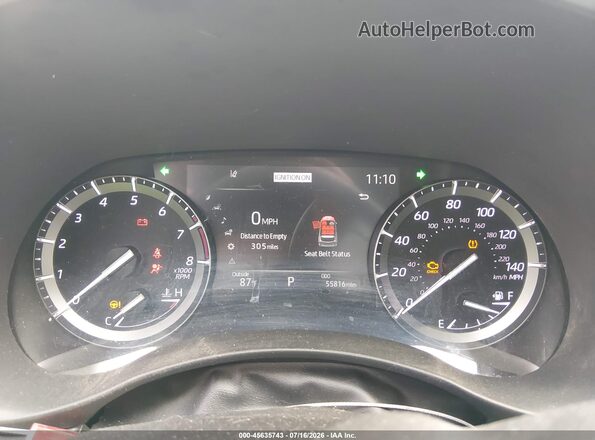 5TDGZRAH5LS513887 2020 TOYOTA HIGHLANDER Red Widok tylnych siedzeń
