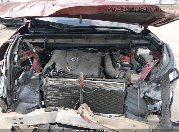 5TDGZRAH5LS513887 2020 TOYOTA HIGHLANDER Red Widok z tyłu