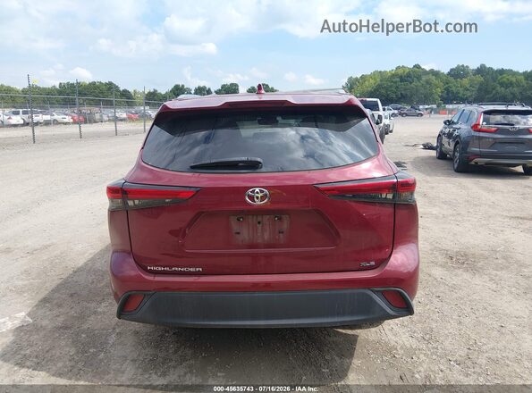 5TDGZRAH5LS513887 2020 TOYOTA HIGHLANDER Red 