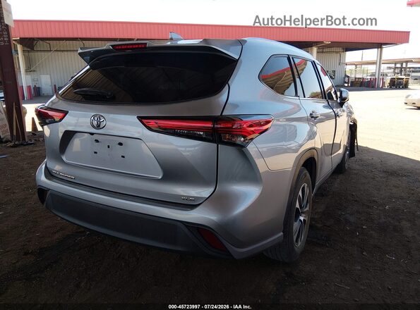 5TDGZRAH5MS537740 2021 TOYOTA HIGHLANDER Gray Задня права чверть