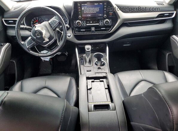 5TDGZRAH6LS502414 2020 TOYOTA HIGHLANDER Black Вид панелі приладів