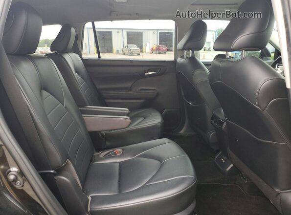 5TDGZRAH6LS502414 2020 TOYOTA HIGHLANDER Black Вид задньої частини салону