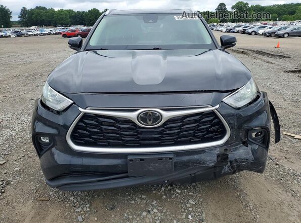 5TDGZRAH6LS502414 2020 TOYOTA HIGHLANDER Black Вид спереду