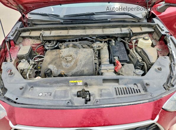 5TDGZRAH6MS035223 2021 TOYOTA HIGHLANDER Red ძრავის განყოფილების ხედი