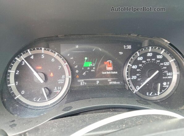 5TDGZRAH6MS040504 2021 TOYOTA HIGHLANDER Blue Սարքավորումների վահանակի տեսք