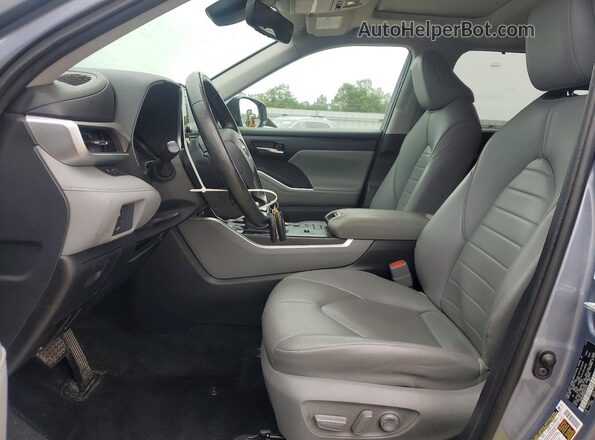 5TDGZRAH6MS040504 2021 TOYOTA HIGHLANDER Blue Սալոնի դիմացի տեսք