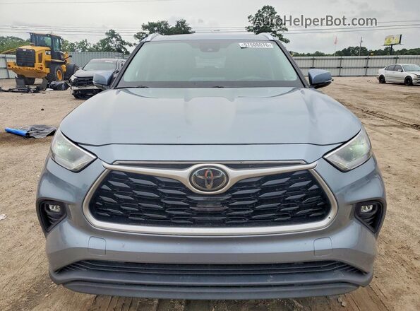 5TDGZRAH6MS040504 2021 TOYOTA HIGHLANDER Blue Դիմացի տեսք