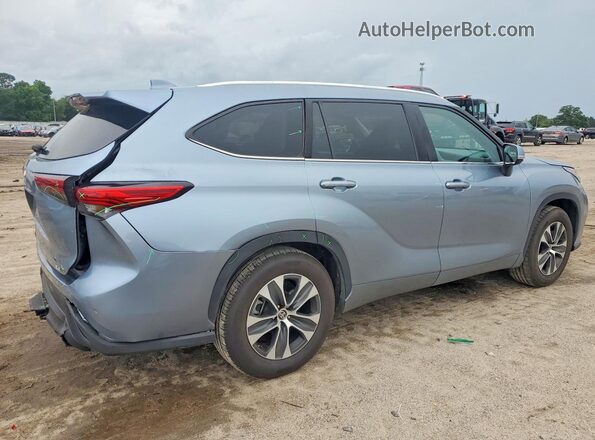5TDGZRAH6MS040504 2021 TOYOTA HIGHLANDER Blue Հետևի աջ