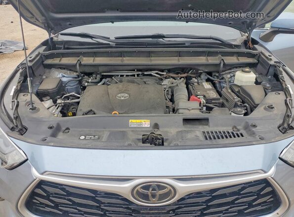 5TDGZRAH6MS040504 2021 TOYOTA HIGHLANDER Blue Շարժիչի բաժամունքի տեսք