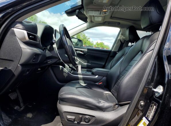 5TDGZRAH6MS066326 2021 TOYOTA HIGHLANDER Black Вид салону спереду