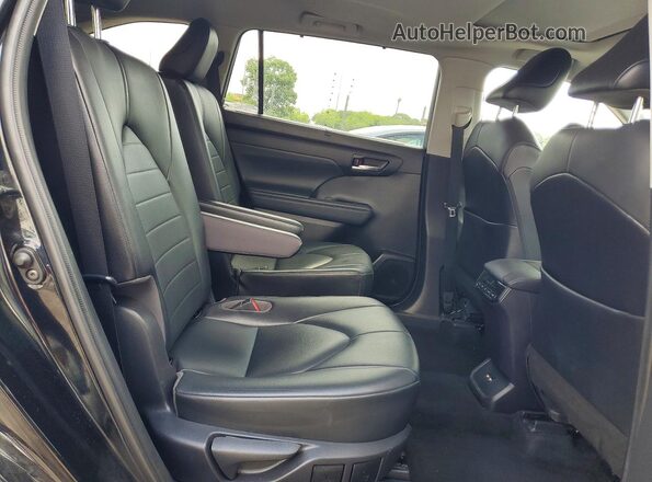 5TDGZRAH6MS066326 2021 TOYOTA HIGHLANDER Black Вид задньої частини салону