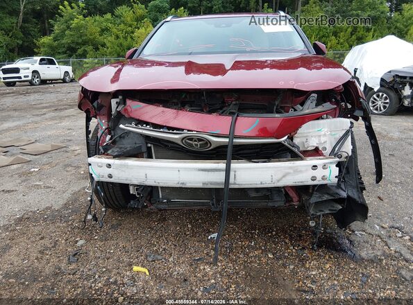 5TDGZRAH6MS087855 2021 TOYOTA HIGHLANDER Maroon წინა ხედი