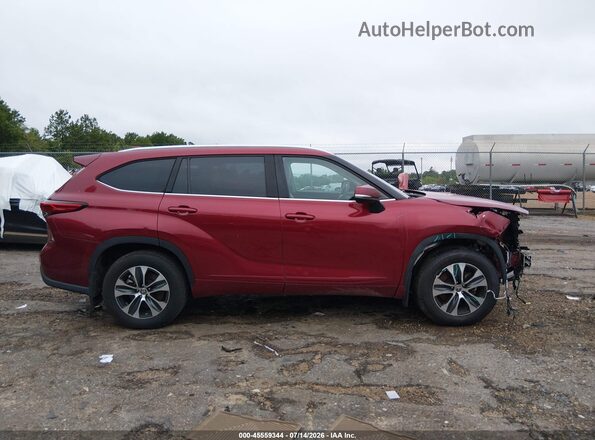 5TDGZRAH6MS087855 2021 TOYOTA HIGHLANDER Maroon სალონის 360-გრადუსიანი ხედი