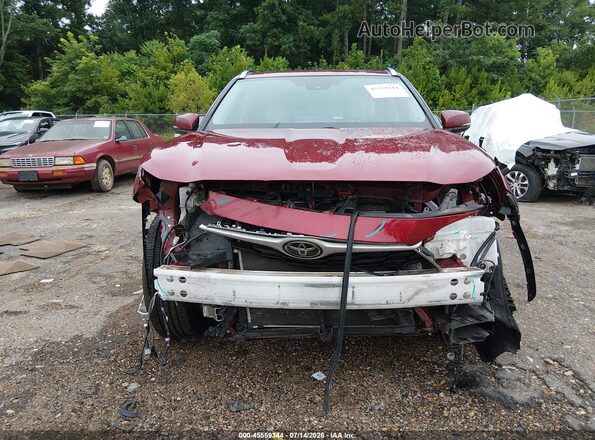 5TDGZRAH6MS087855 2021 TOYOTA HIGHLANDER Maroon უკანა სალონის ხედი