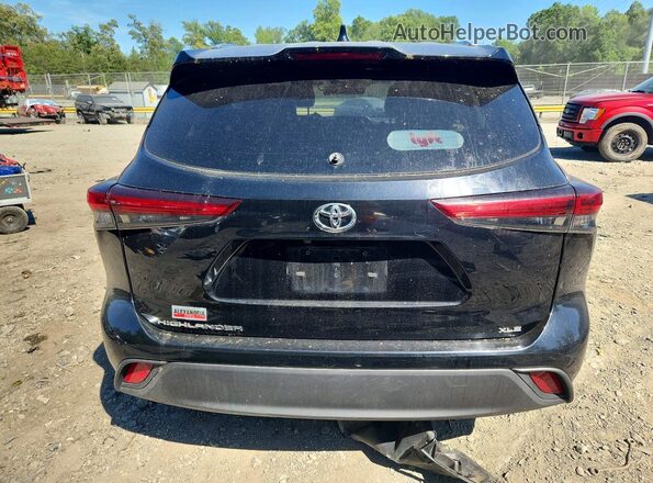 5TDGZRAH7MS039152 2021 TOYOTA HIGHLANDER Черный Вид сзади