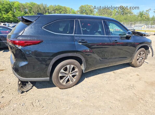 5TDGZRAH7MS039152 2021 TOYOTA HIGHLANDER Черный Задняя правая четверть