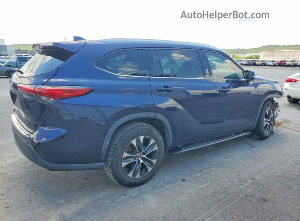 5TDGZRAH7MS062284 2021 TOYOTA HIGHLANDER Blue Tył prawy