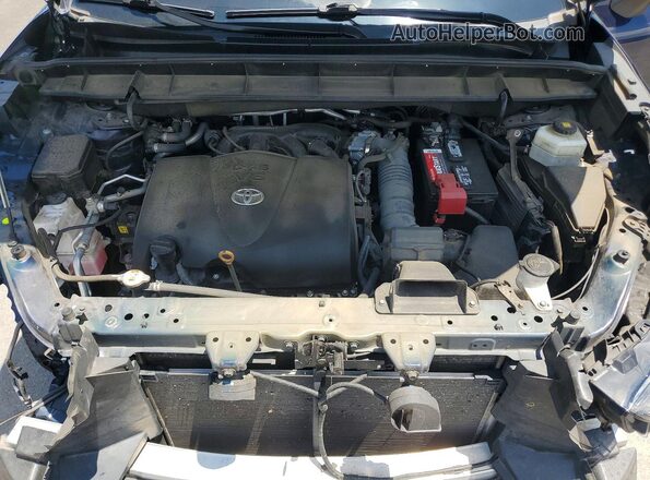 5TDGZRAH7MS062284 2021 TOYOTA HIGHLANDER Blue Widok komory silnika