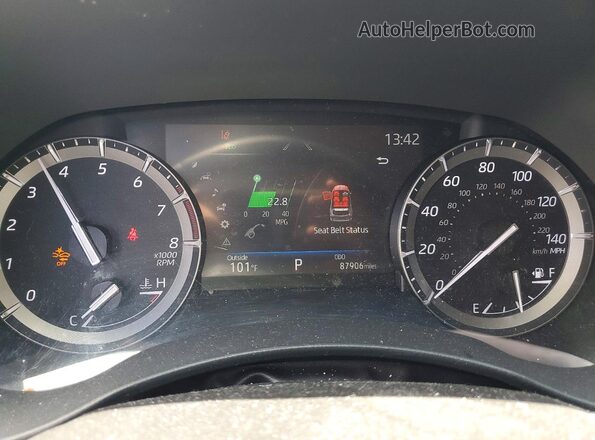 5TDGZRAH7MS062284 2021 TOYOTA HIGHLANDER Blue Widok zestawu wskaźników