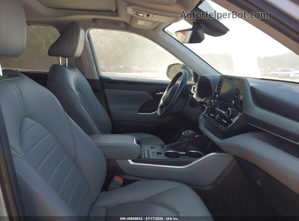 5TDGZRAH8LS008068 2020 TOYOTA HIGHLANDER Gray Вид салону спереду