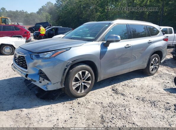 5TDGZRAH8LS008068 2020 TOYOTA HIGHLANDER Gray Передня ліва чверть