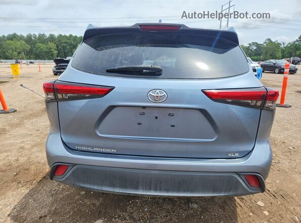 5TDGZRAH8MS042772 2021 TOYOTA HIGHLANDER Blue Вид ззаду