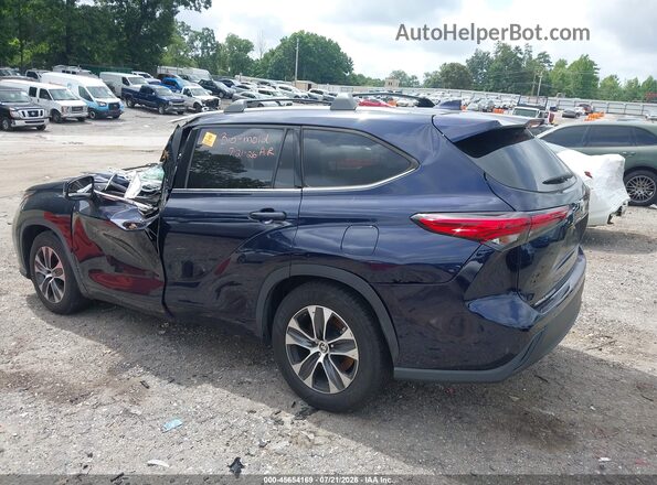 5TDGZRAH8MS520429 2021 TOYOTA HIGHLANDER Dark Blue უკანა მარცხენა