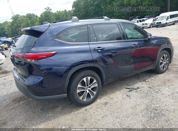 5TDGZRAH8MS520429 2021 TOYOTA HIGHLANDER Dark Blue უკანა მარჯვენა