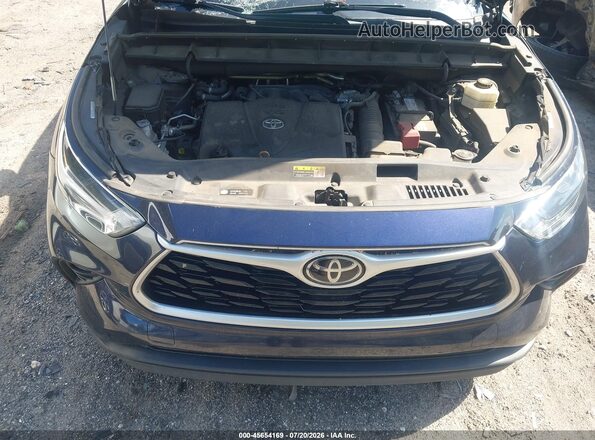 5TDGZRAH8MS520429 2021 TOYOTA HIGHLANDER Dark Blue უკანა ხედი