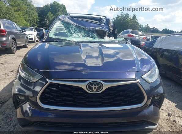 5TDGZRAH8MS520429 2021 TOYOTA HIGHLANDER Dark Blue ხელსაწყოთა პანელის ხედი