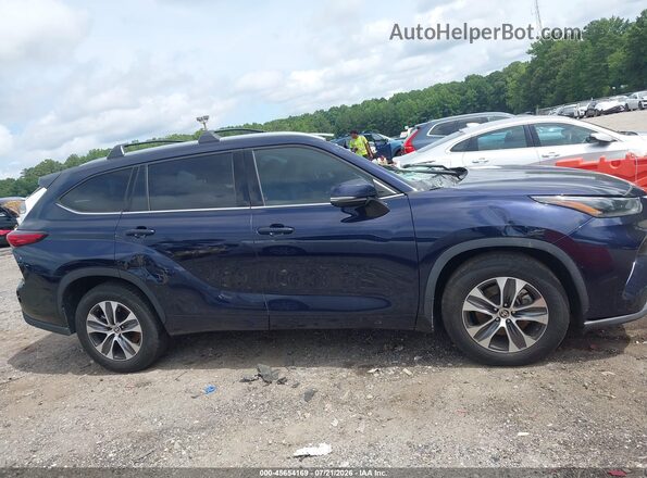 5TDGZRAH8MS520429 2021 TOYOTA HIGHLANDER Dark Blue უკანა სალონის ხედი