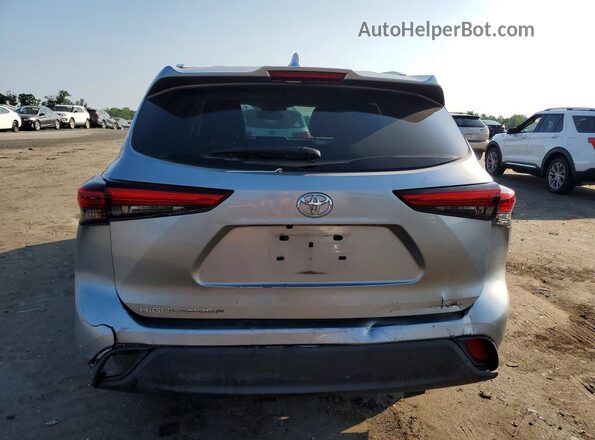 5TDGZRAH9LS012307 2020 TOYOTA HIGHLANDER Silver Widok z tyłu