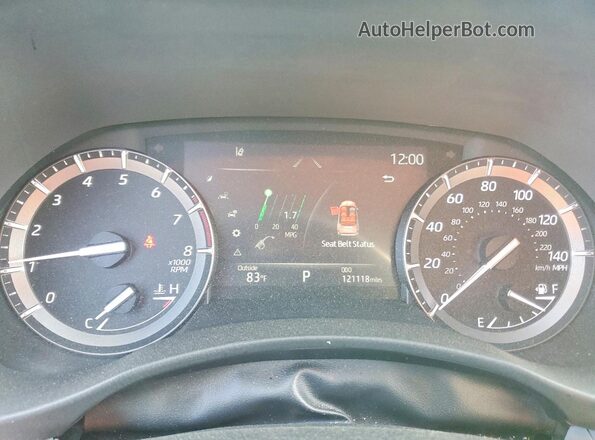 5TDGZRAH9LS012307 2020 TOYOTA HIGHLANDER Silver Widok zestawu wskaźników