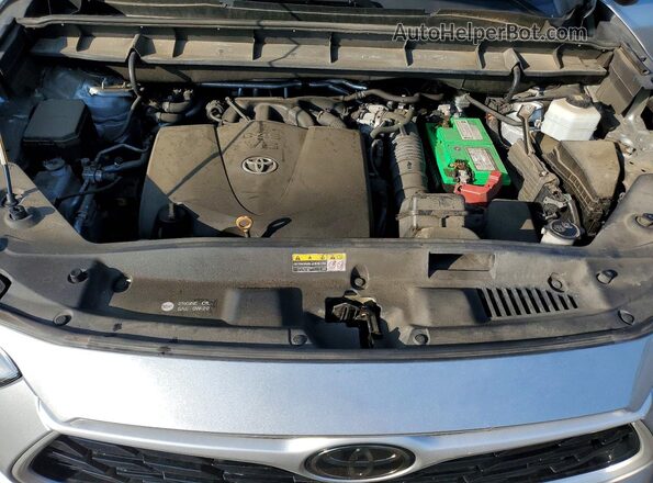 5TDGZRAH9LS012307 2020 TOYOTA HIGHLANDER Silver Widok komory silnika