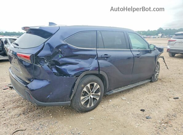 5TDGZRAH9MS062903 2021 TOYOTA HIGHLANDER Blue Rear right