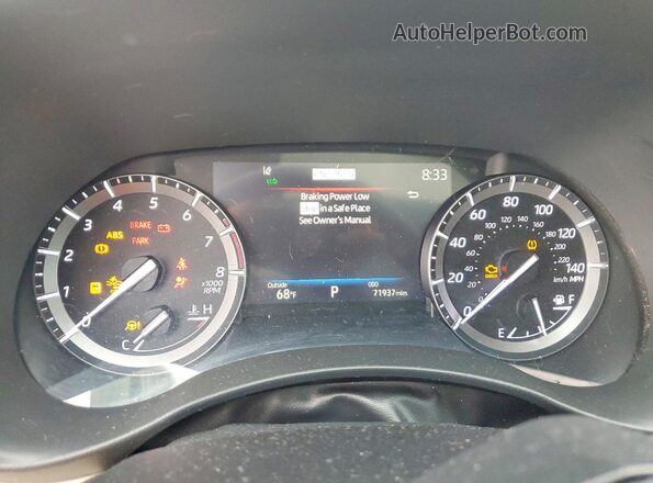 5TDGZRAH9MS062903 2021 TOYOTA HIGHLANDER Blue Instrument cluster view