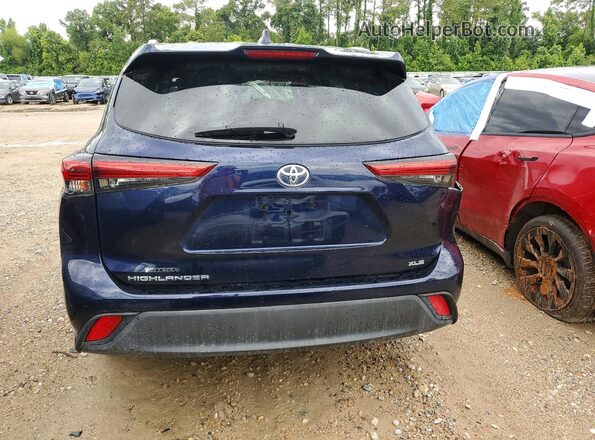5TDGZRAH9MS062903 2021 TOYOTA HIGHLANDER Blue Rear view
